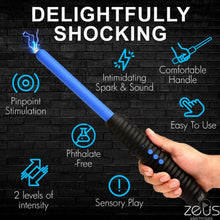 Load image into Gallery viewer, Zeus Shock Rod E-stim Zapping Wand
