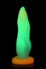 Load image into Gallery viewer, Creature Cocks Tenta-cock Glow In The Dark Silicone Dildo
