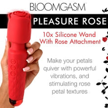 Load image into Gallery viewer, Bloomgasm Pleasure Rose Wand 10x W/ Rose Attachment
