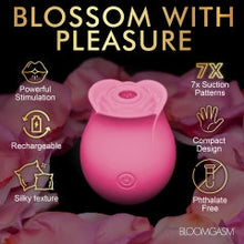 Load image into Gallery viewer, Bloomgasm The Perfect Rose Clit Stimulator Pink
