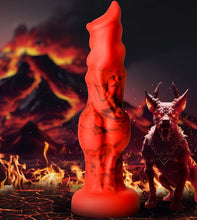 Load image into Gallery viewer, Creature Cocks Fire Hound Silicone Dildo Small

