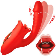 Load image into Gallery viewer, Lg Deep Kiss Silicone Rabbit
