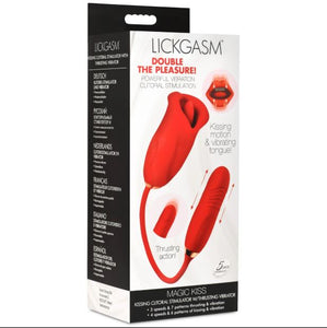 Lg Magic Kiss Clit Stim W/ Thrusting Vibe