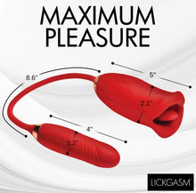 Load image into Gallery viewer, Lg Magic Kiss Clit Stim W/ Thrusting Vibe
