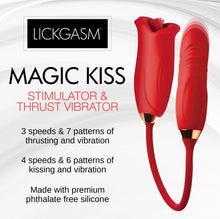 Load image into Gallery viewer, Lg Magic Kiss Clit Stim W/ Thrusting Vibe
