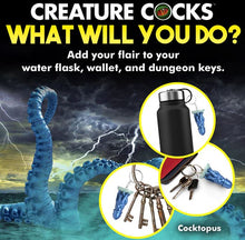 Load image into Gallery viewer, Creature Cocks Cocktopus Silicone Keychain
