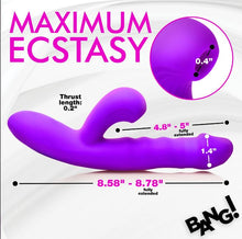 Load image into Gallery viewer, Thrusting &amp; Sucking Rabbit Vibrator Purple

