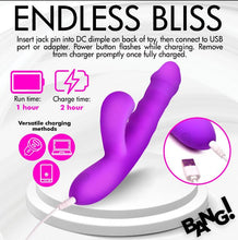 Load image into Gallery viewer, Thrusting &amp; Sucking Rabbit Vibrator Purple
