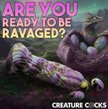 Load image into Gallery viewer, Creature Cocks Dragon Spawn Ovipositor Dildo W/ Eggs
