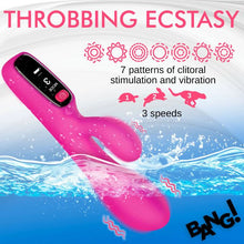 Load image into Gallery viewer, Digital Silicone Rabbit Vibrator
