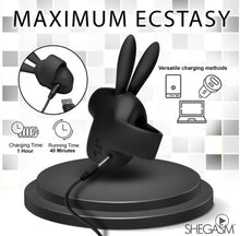 Load image into Gallery viewer, Sucky Bunny Clit Stimulator Black
