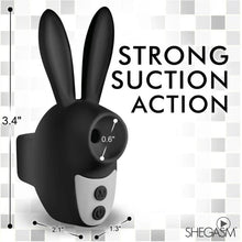 Load image into Gallery viewer, Sucky Bunny Clit Stimulator Black
