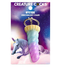 Load image into Gallery viewer, Creature Cocks Mystique Unicorn Silicone Keychain
