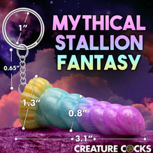 Load image into Gallery viewer, Creature Cocks Mystique Unicorn Silicone Keychain
