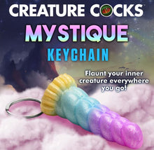 Load image into Gallery viewer, Creature Cocks Mystique Unicorn Silicone Keychain
