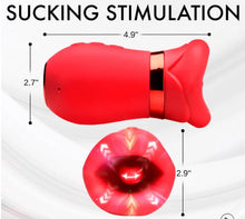 Load image into Gallery viewer, Kiss Me More Kissing Sucking &amp; Vibrating Clitoral Stimulator
