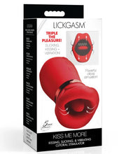 Load image into Gallery viewer, Kiss Me More Kissing Sucking &amp; Vibrating Clitoral Stimulator
