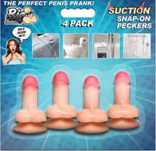 Load image into Gallery viewer, Big 4 Pk Suction Snap-on Peckers
