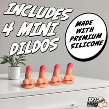 Load image into Gallery viewer, Big 4 Pk Suction Snap-on Peckers
