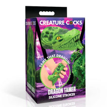 Load image into Gallery viewer, Creature Cocks Dragon Tamer Silicone Stroker Green
