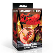 Load image into Gallery viewer, Creature Cocks Dragon Tamer Silicone Stroker Red
