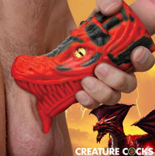 Load image into Gallery viewer, Creature Cocks Dragon Tamer Silicone Stroker Red
