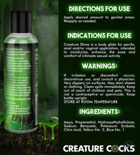 Load image into Gallery viewer, Creature Cocks Creature Slime Water Based Green Slime Lube 4oz
