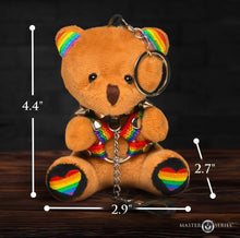 Load image into Gallery viewer, Master Series Pride Bear Keychain

