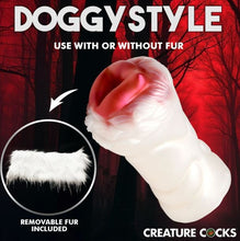 Load image into Gallery viewer, Creature Cocks Snow She-wolf Silicone Stroker
