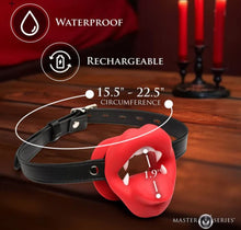 Load image into Gallery viewer, Master Series Vampire Mouth Gag Vibrating
