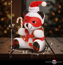 Load image into Gallery viewer, Ms Holiday Bondage Bear Keychain White
