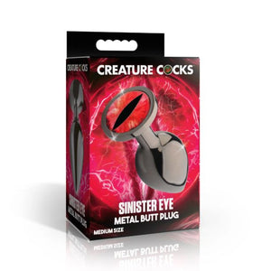 Creature Cock Sinister Eye Metal Butt Plug Medium