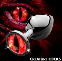Creature Cock Sinister Eye Metal Butt Plug Medium
