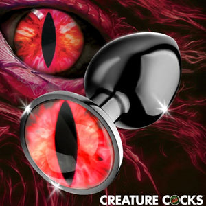 Creature Cock Sinister Eye Metal Butt Plug Small
